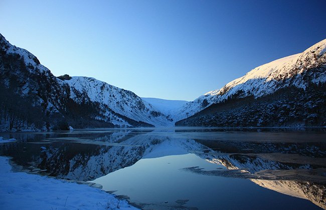 Wicklow Mountains Covered by Snow